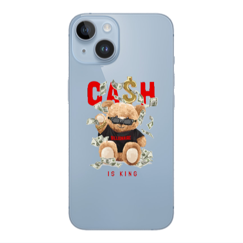 Apple iPhone 14  Cash is king Transparent Silicone TPU Θήκη