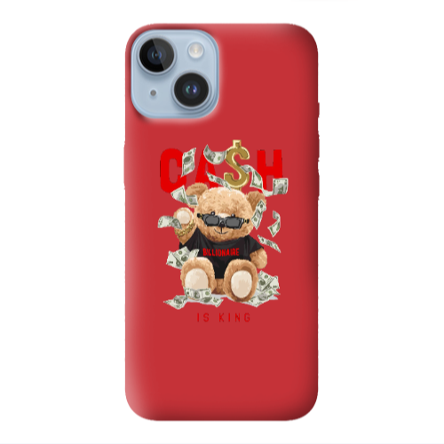 Apple iPhone 14 Plus Cash is king Red Colored Silicone TPU Θήκη