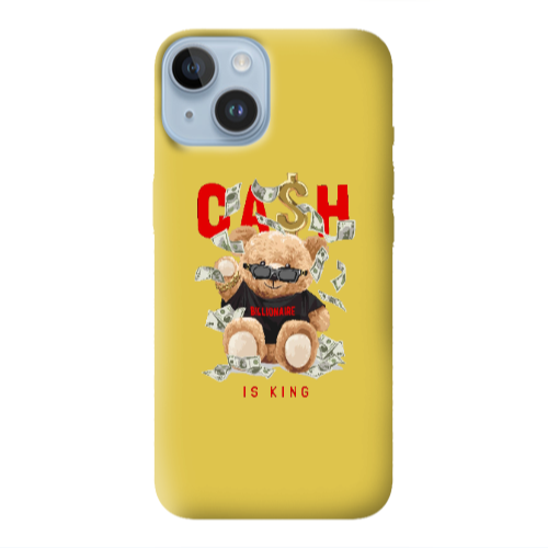 Apple iPhone 14 Plus Cash is king Yellow Colored Silicone TPU Θήκη