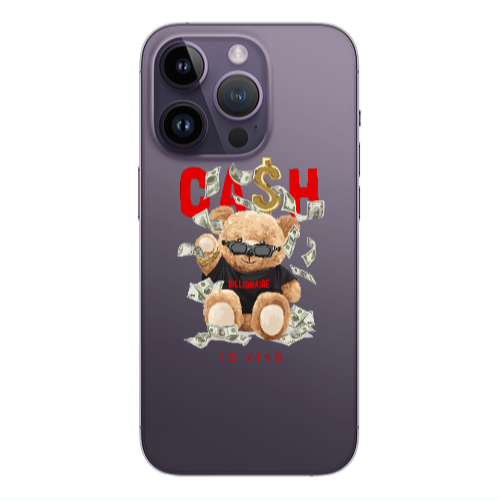 Apple iPhone 14 Pro Max Cash is king Transparent Silicone TPU Θήκη