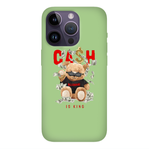 Apple iPhone 14 Pro Max Cash is king Light Green Colored Silicone TPU Θήκη