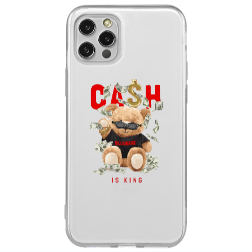 Apple iPhone 12 Pro Cash is king Transparent Silicone TPU Θήκη