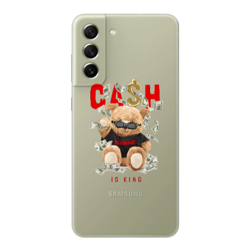 Samsung S21 PLUS Cash is king Transparent Silicone TPU Θήκη