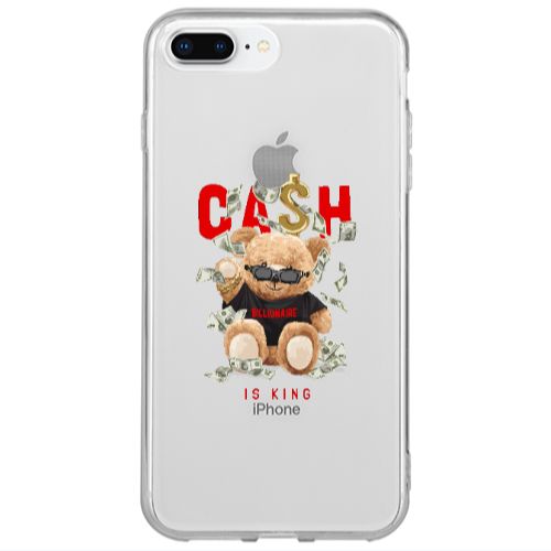 Apple iPhone 7 Plus Cash is king Transparent Silicone TPU Θήκη