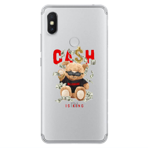 Xiaomi Redmi S2 Cash is king Transparent Silicone TPU Θήκη