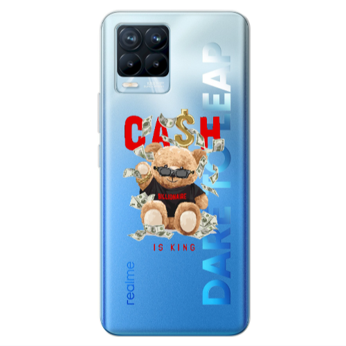 Realme 8 Pro Cash is king Transparent Silicone TPU Θήκη