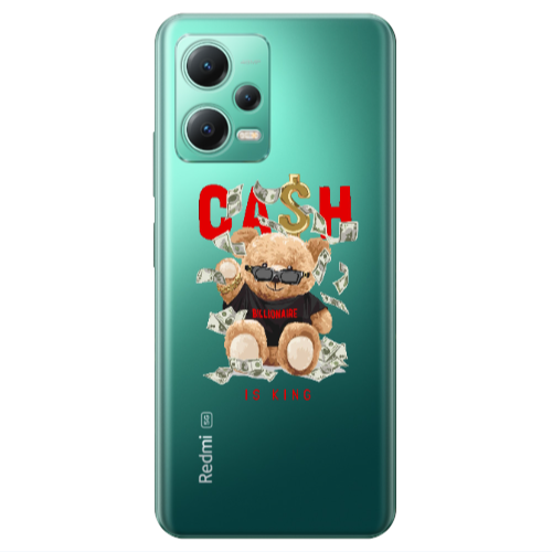 Xiaomi Redmi Note 12 Pro 5G Cash is king Transparent Silicone TPU Θήκη