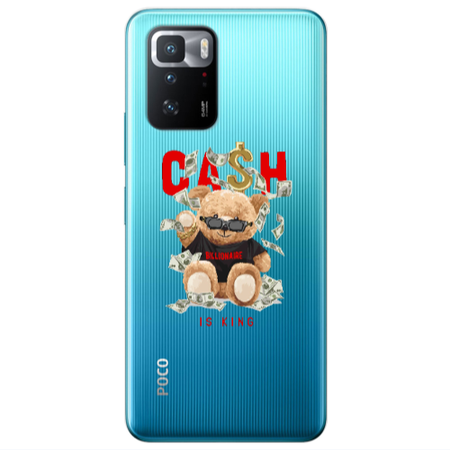 Xiaomi Poco X3 GT Cash is king Transparent Silicone TPU Θήκη