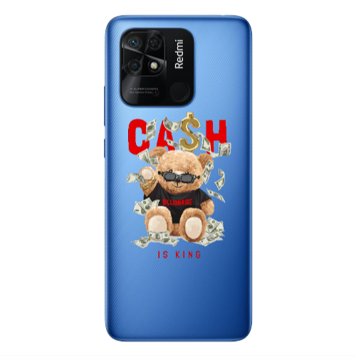 Xiaomi Poco C40 Cash is king Transparent Silicone TPU Θήκη