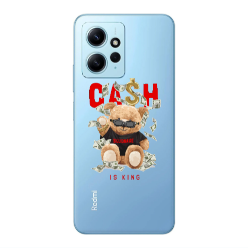 Xiaomi Redmi Note 12 4G Cash is king Transparent Silicone TPU Θήκη