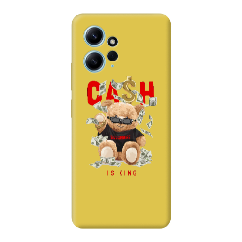 Xiaomi Redmi Note 12 4G Cash is king Yellow Colored Silicone TPU Θήκη