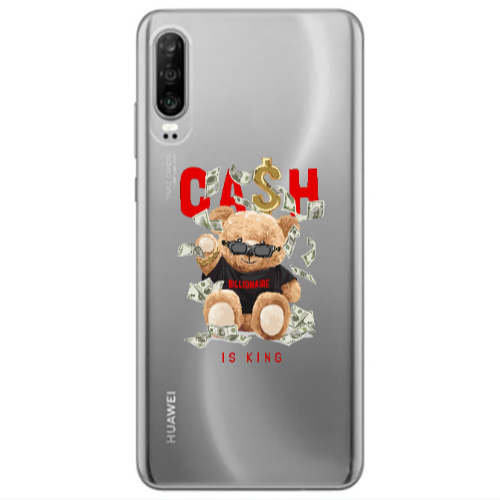 Huawei P30 Cash is king Transparent Silicone TPU Θήκη