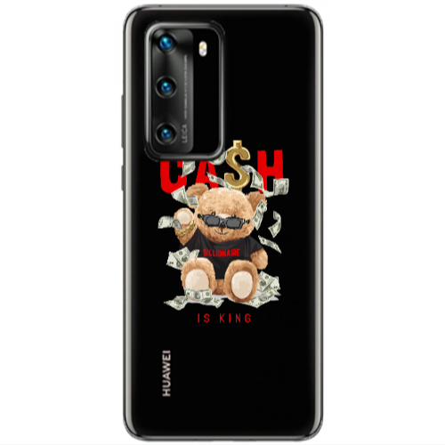 Huawei P40 Cash is king Transparent Silicone TPU Θήκη