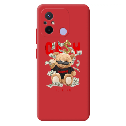 Xiaomi Redmi 12C Cash is king Red Colored Silicone TPU Θήκη