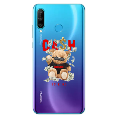 Huawei P30 Lite Cash is king Transparent Silicone TPU Θήκη