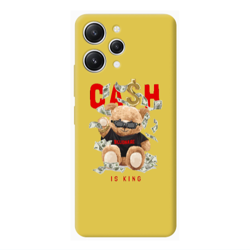 Xiaomi Redmi 12 Cash is king Yellow Colored Silicone TPU Θήκη