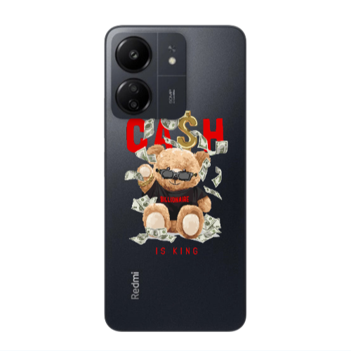 Xiaomi Redmi 13C Cash is king Transparent Silicone TPU Θήκη