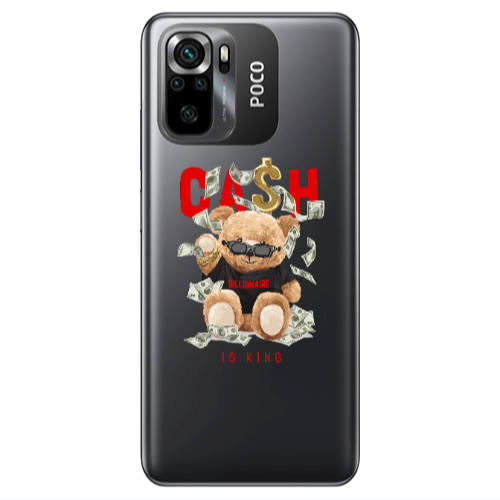 Xiaomi Poco M5 s Cash is king Transparent Silicone TPU Θήκη