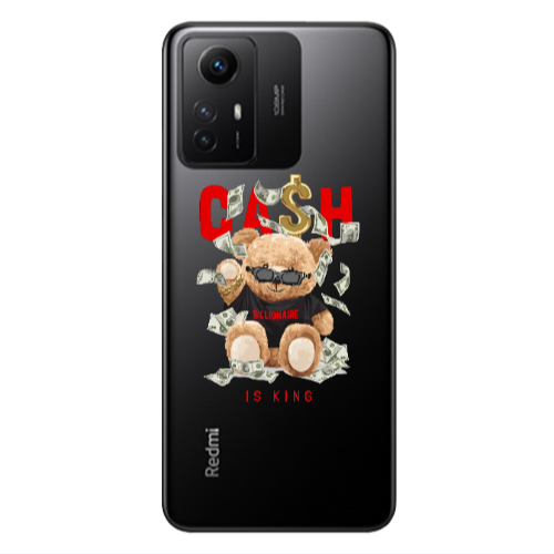 Xiaomi Redmi Note 12s Cash is king Transparent Silicone TPU Θήκη
