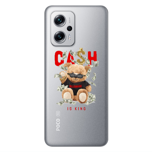 Xiaomi Poco X4 GT Cash is king Transparent Silicone TPU Θήκη