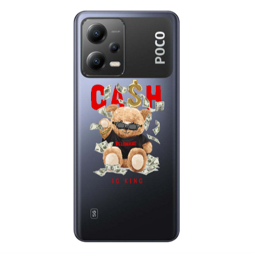 Xiaomi Poco X5 Cash is king Transparent Silicone TPU Θήκη