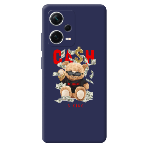Xiaomi Poco X5 Cash is king Dark blue Colored Silicone TPU Θήκη