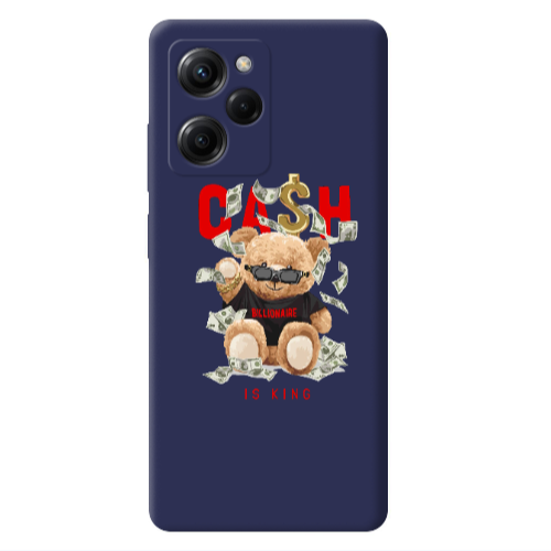 Xiaomi Poco X5 Pro Cash is king Dark blue Colored Silicone TPU Θήκη