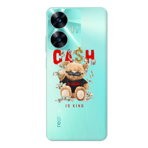 Realme C55 Cash is king Transparent Silicone TPU Θήκη