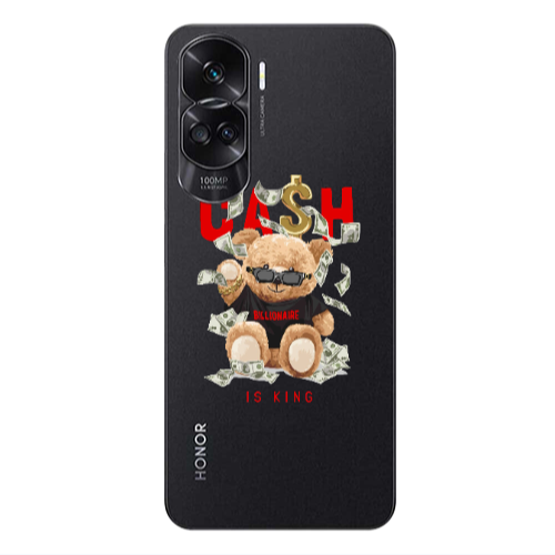 Honor 90 Lite 5G Cash is king Transparent Silicone TPU Θήκη