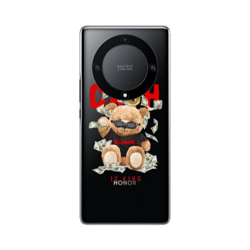 Honor Magic5 Lite 5G Cash is king Transparent Silicone TPU Θήκη