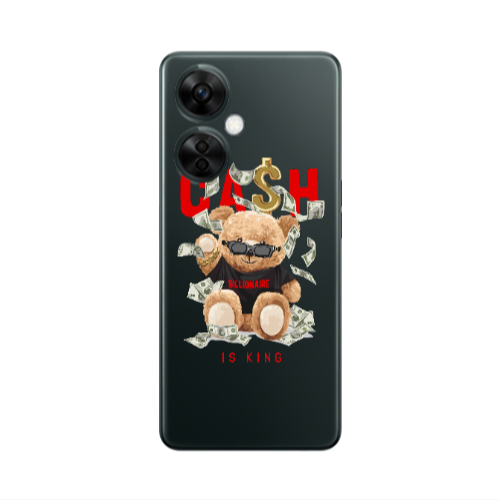 Oneplus Nord CE 3 Lite 5G Cash is king Transparent Silicone TPU Θήκη