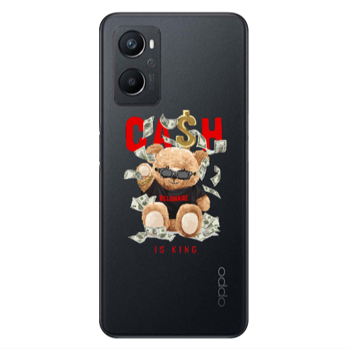 Oppo A 96 Cash is king Transparent Silicone TPU Θήκη