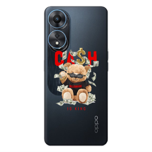 Oppo A 98 Cash is king Transparent Silicone TPU Θήκη