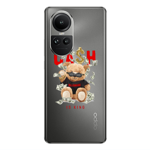 Oppo Reno10 5G Cash is king Transparent Silicone TPU Θήκη