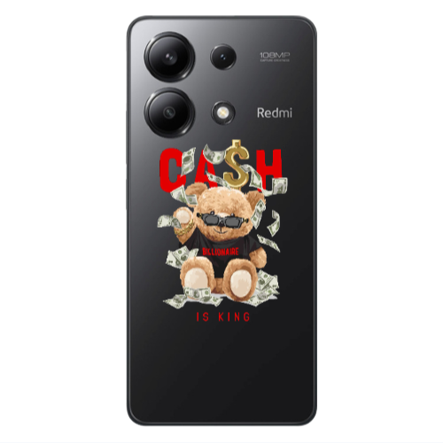 Xiaomi Redmi Note 13 4G Cash is king Transparent Silicone TPU Θήκη