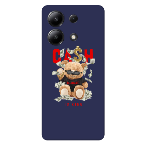 Xiaomi Redmi Note 13 4G Cash is king Dark blue Colored Silicone TPU Θήκη