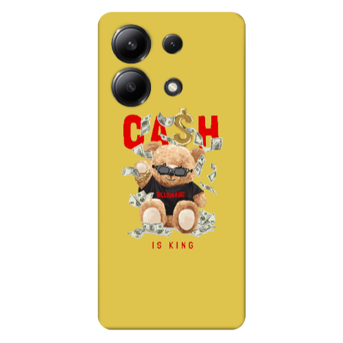 Xiaomi Redmi Note 13 4G Cash is king Yellow Colored Silicone TPU Θήκη