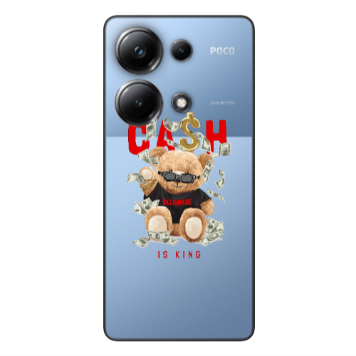 Xiaomi Poco M6 Pro 4G Cash is king Transparent Silicone TPU Θήκη