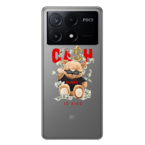 Xiaomi Poco X6Pro 5G Cash is king Transparent Silicone TPU Θήκη