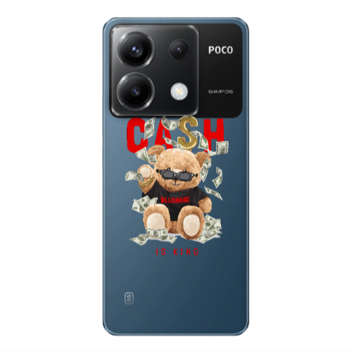Xiaomi Poco X6 5G Cash is king Transparent Silicone TPU Θήκη