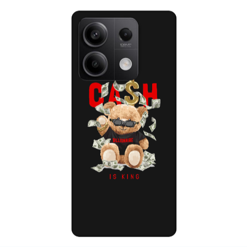 Xiaomi Redmi Note 13Pro 5G Cash is king Black Colored Silicone TPU Θήκη