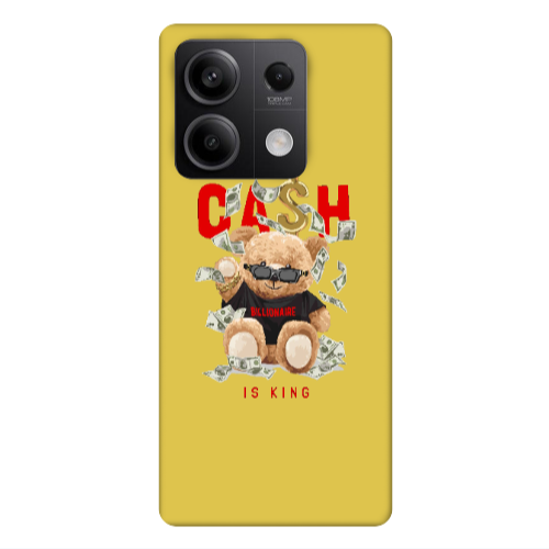 Xiaomi Redmi Note 13Pro 5G Cash is king Yellow Colored Silicone TPU Θήκη