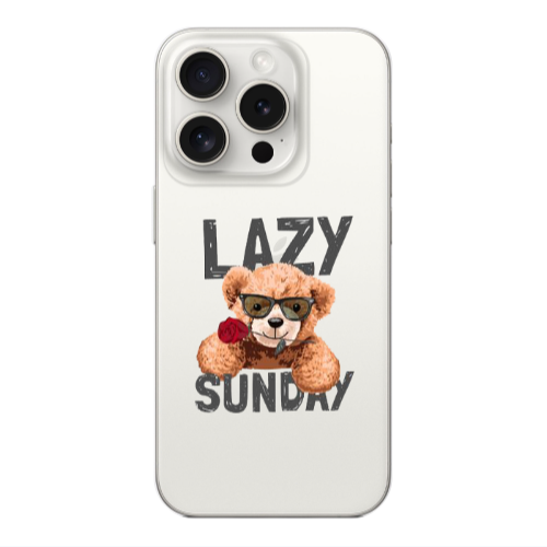 Apple Iphone 16 Pro Lazy sunday Transparent Silicone TPU Θήκη