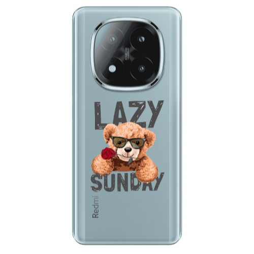 Xiaomi Redmi Note 14 Pro + 5g Lazy sunday Transparent Silicone TPU Θήκη