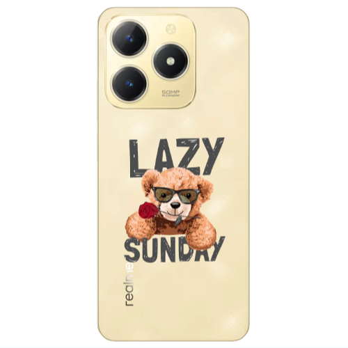 Realme C61 Lazy sunday Transparent Silicone TPU Θήκη