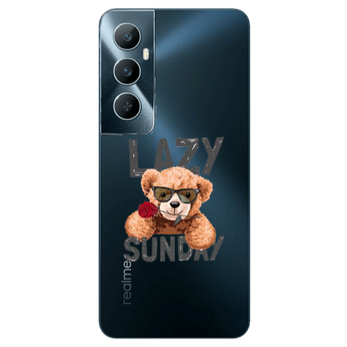 Realme C65 Lazy sunday Transparent Silicone TPU Θήκη