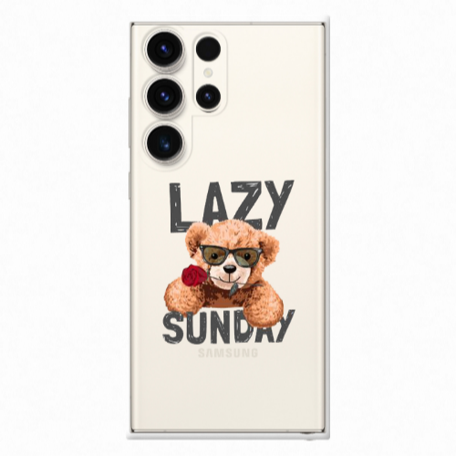 Samsung S25 Ultra Lazy sunday Transparent Silicone TPU Θήκη