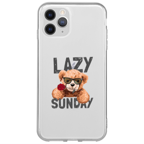 Apple iPhone 11 Pro Lazy sunday Transparent Silicone TPU Θήκη