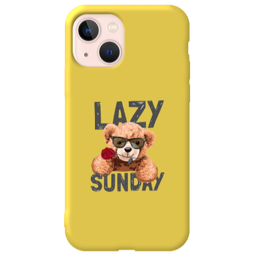 Apple iPhone 13 Lazy sunday Yellow Colored Silicone TPU Θήκη