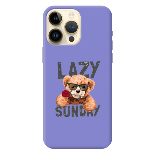 Apple iPhone 13 Pro Max Lazy sunday Purple Colored Silicone TPU Θήκη